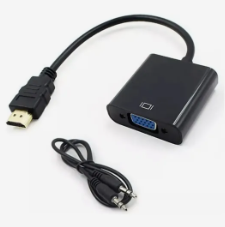 ADAPTADOR HDMI A VGA AUDIO CAJA