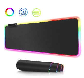 PAD MOUSE GAMMER  YELANDAR 30X80 NEGRO RGB-3080
