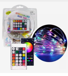 TIRA LED USB RGB 10MT C/CONTROL