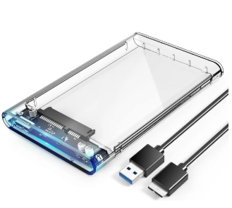 ENCLOSURE TRANSPARENTE P/DISCO SATA 2.5 USB 3.0 PRESION