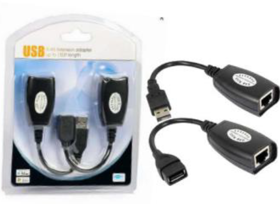 ADAPTADOR EXTENSION USB A RJ45 150FT