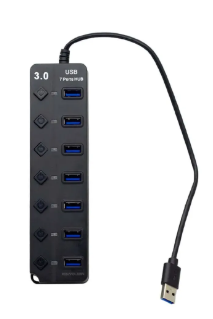 HUB USB 3.0 7 PUERTOS SWITCH INDEPENDIENTE