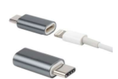 ADAPTADOR OTG IPHONE A TIPO C UÑA