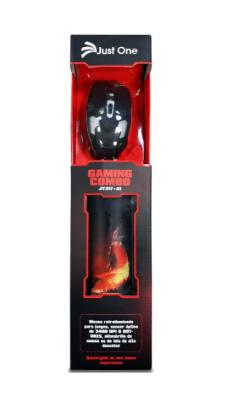 MOUSE GAMER JY317+G1+PADMOUSE