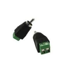 ADAPTADOR RCA MACHO DE CORRIENTE VOLTAJE PARA AUDIO