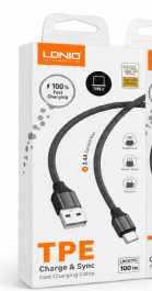 CABLE LDNIO LS441 TIPO USB-C 30W CARGA RAPIDA