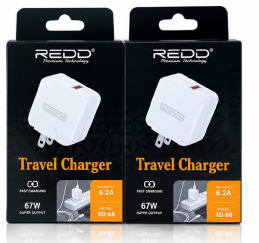 CARGADOR DADO REDD 67W - 6.2A SALIDA USB