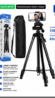 TRIPODE BOSSNEY 330A PARA CELULAR O CAMARA