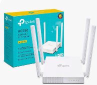 ROUTER TP-LINK AC750 DOBLE BANDA ARCHER C24 - 4 PUERTOS DE RED 10-100-MBPS