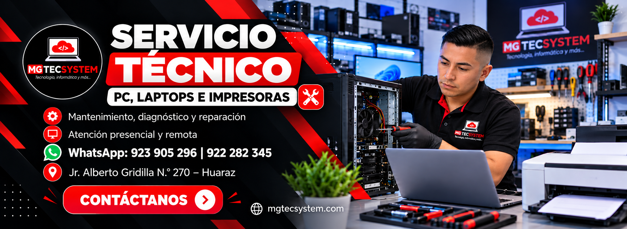 Servicio tecnico mgtecsystem
